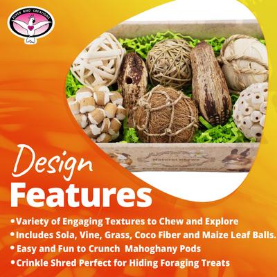 Show full view: Super Bird Creations Birdie Bites Deluxe Bird Toy slide 4 of 6