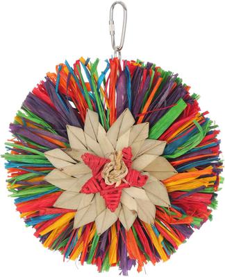 Show full view: Super Bird Creations Rainbow Raffia Bird Toy slide 2 of 7