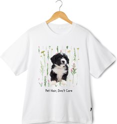 Allisandro Wildflower Whisper Pet Photo & Name Personalized Ultra-Soft T-Shirt, White, 3X-Large slide 2 of 4