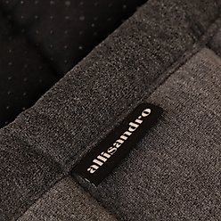 Allisandro Quilted Cotton Anti-Slip Couch Cover, Dark Grey, 32 x 73-in slide 2 of 7