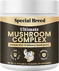Special Breed Ultimate Mushroom Complex Powder Immune Supplement for Dogs & Cats, 360-gm jar