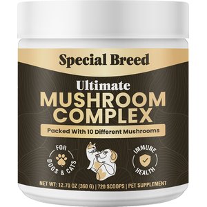 Special Breed Ultimate Mushroom Complex Powder Immune Supplement for Dogs & Cats, 360-gm jar