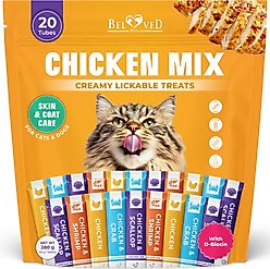 Beloved Pets Chicken Mix Multivitamin Creamy Lickable Dog & Cat Treats, 20 count