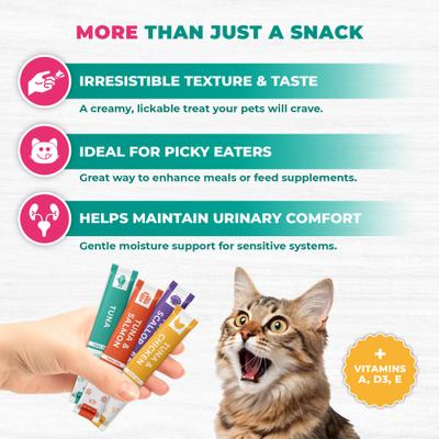 Show full view: Beloved Pets Tuna Mix Urinary Care Creamy Lickable Cat Treats, 40 count slide 3 of 10