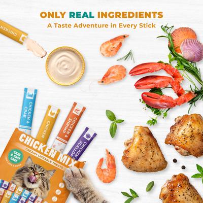 Show full view: Beloved Pets Chicken Mix Multivitamin Creamy Lickable Cat Treats, 20 count slide 4 of 10