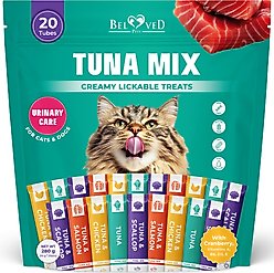 Beloved Pets Tuna Mix Urinary Care Creamy Lickable Cat Treats, 20 count