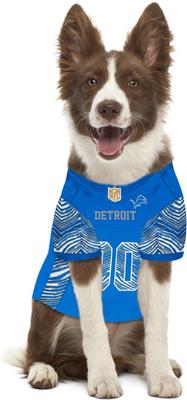 Show full view: Pets First NFL Zubaz Dog Jersey, Detroit Lions, Medium slide 5 of 5