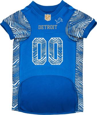 Show full view: Pets First NFL Zubaz Dog Jersey, Detroit Lions, Medium slide 2 of 5