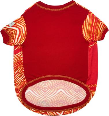 Show full view: Pets First NFL Zubaz Dog T-Shirt, Kansas City Chiefs, Large slide 2 of 5