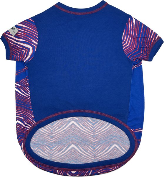 Show full view: Pets First NFL Zubaz Dog T-Shirt, Buffalo Bills, X-Small slide 2 of 5