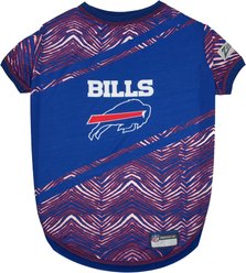 Pets First NFL Zubaz Dog T-Shirt, Buffalo Bills, X-Small