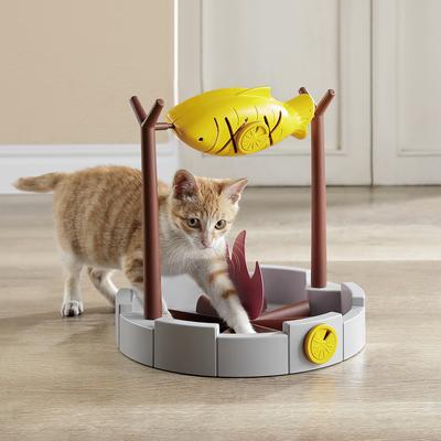 Show full view: Petpals 11-in Treat Dispensing Slow Cat Feeder, Multi, Small slide 5 of 8