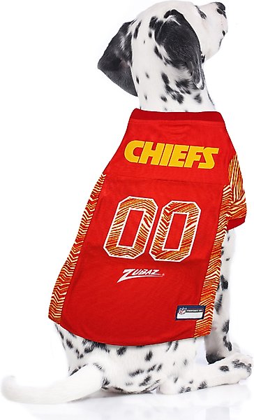 Show full view: Pets First NFL Zubaz Dog Jersey, Kansas City Chiefs, Small slide 4 of 5