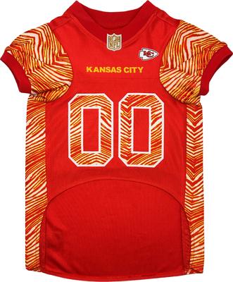 Show full view: Pets First NFL Zubaz Dog Jersey, Kansas City Chiefs, X-Large slide 2 of 5