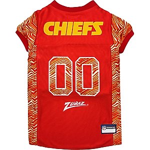 Pets First NFL Zubaz Dog Jersey, Kansas City Chiefs, Small