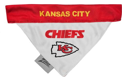 Show full view: Pets First NFL Zubaz Dog Bandana, Kansas City Chiefs, Small-Medium slide 3 of 5