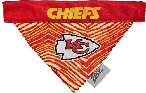 Show full view: Pets First NFL Zubaz Dog Bandana, Kansas City Chiefs, Small-Medium slide 2 of 5