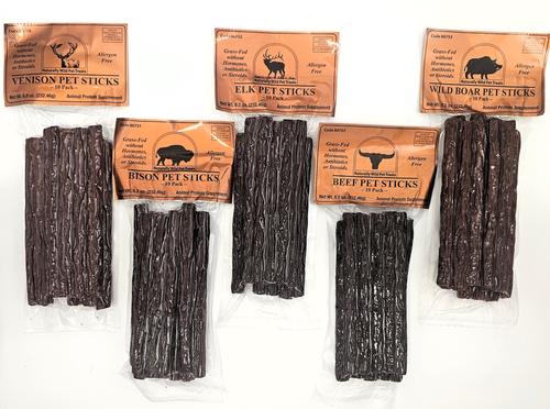 Show full view: Naturally Wild Pet Treats Venison Stick Dehydrated Dog Treats, 10 count slide 4 of 6