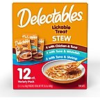 Hartz Delectables Lickable Treat Stew Variety Pack Lickable Cat Treats, 1.4-oz pouch, 12 count