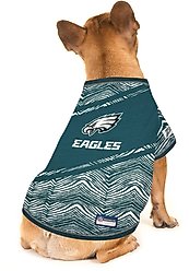 Pets First NFL Zubaz Dog T-Shirt, Philadelphia Eagles, Medium slide 2 of 5