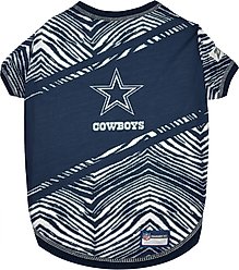 Pets First NFL Zubaz Dog T-Shirt, Dallas Cowboys, Medium
