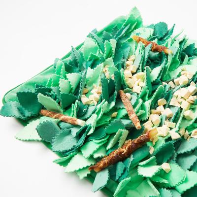 Show full view: PuzzleFeeder Dog Snuffle Mat, Green, All Breed Sizes slide 4 of 6