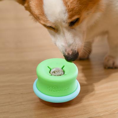 Show full view: PuzzleFeeder Interactive Puzzle Dog Toy, Blue, All Breed Sizes slide 2 of 6