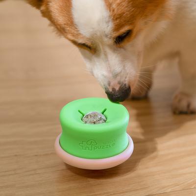 Show full view: PuzzleFeeder Interactive Puzzle Dog Toy, Pink, All Breed Sizes slide 2 of 6