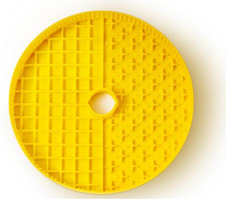 Show full view: PuzzleFeeder Dog Slow Feeder Insert, Large, Yellow slide 2 of 4