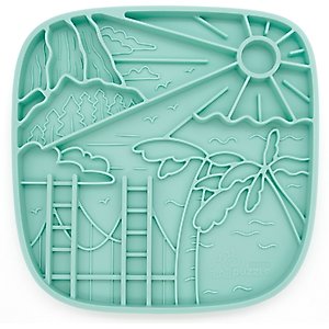 PuzzleFeeder Silicone Dog Lick Mat, Green