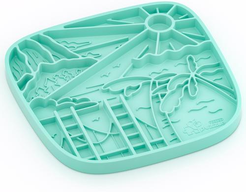 Show full view: PuzzleFeeder Silicone Dog Lick Mat, Green slide 4 of 6