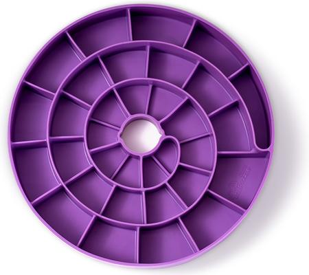 Show full view: PuzzleFeeder Slow Feeder Puzzle Dog Toy, Large, Purple slide 6 of 10