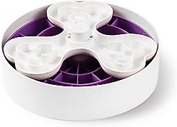 PuzzleFeeder Slow Feeder Puzzle Dog Toy, Large, Purple