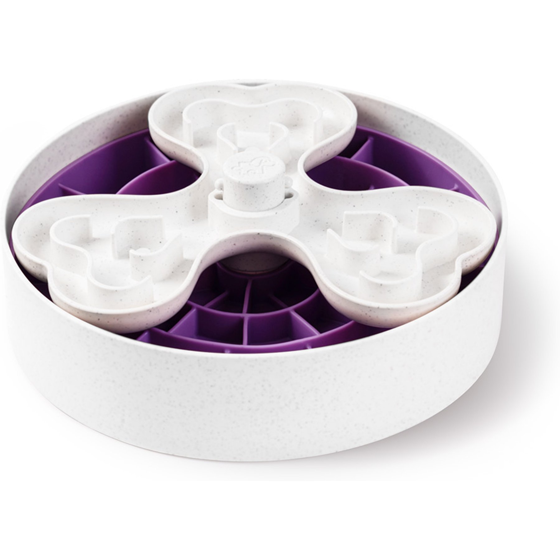 PuzzleFeeder Slow Feeder Puzzle Dog Toy, Large, Purple