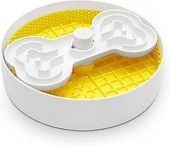 PuzzleFeeder Slow Feeder Puzzle Dog Toy, Large, Yellow