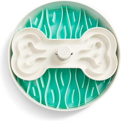 Show full view: PuzzleFeeder Slow Feeder Puzzle Dog Toy, Large, Green slide 4 of 10