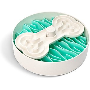 PuzzleFeeder Slow Feeder Puzzle Dog Toy, Large, Green