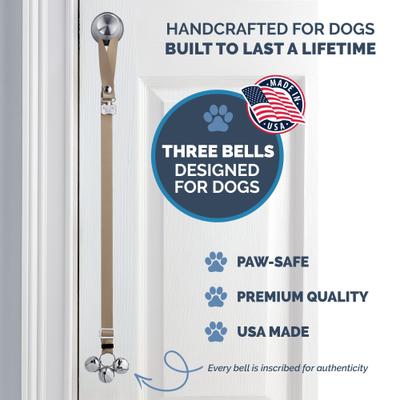 Show full view: PoochieBells Adjustable Dog Doorbell, Espresso slide 3 of 6