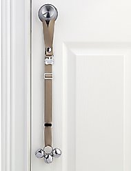 PoochieBells Adjustable Dog Doorbell, Espresso
