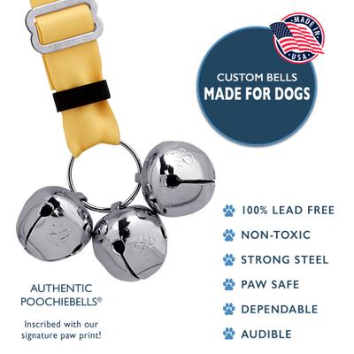 Show full view: PoochieBells Adjustable Dog Doorbell, Lemon Drop slide 4 of 6
