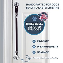 PoochieBells Adjustable Dog Doorbell, Black slide 2 of 6