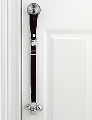 PoochieBells Adjustable Dog Doorbell, Black slide 1 of 6