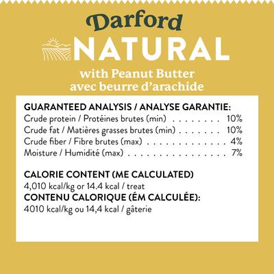 Show full view: Darford Naturals with Peanut Butter Dog Treats, 12-lb box slide 6 of 7