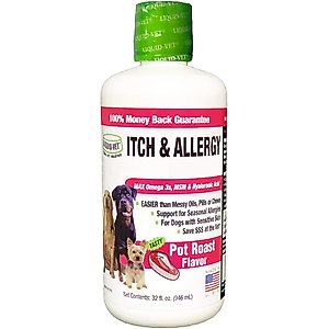 Liquid-Vet Itch & Allergy Support Pot Roast Flavor Dog Supplement, 32-fl oz bottle