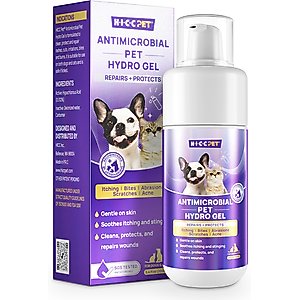 HICC PET Antimicrobial Pet Hydro Gel Wound Care for Dogs, 3.4-fl oz bottle