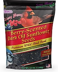 Brown's Cherry-Scented Dark Oil Sunflower Seeds Premium Wild Bird Food, 3.5-lb bag