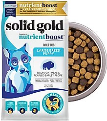 Solid Gold Large Breed Puppy Gut Health Real Bison & Oatmeal Whole Grain Dry Dog Food, 22-lb bag