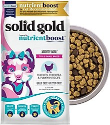 Solid Gold Toy & Small Breed Gut Health Real Chicken, Chickpea & Pumpkin Grain-Free Dry Dog Food, 11-lb bag