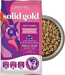 Solid Gold Real Lamb & Brown Rice Recipe Whole Grain Dry Cat Food, 12-lb bag