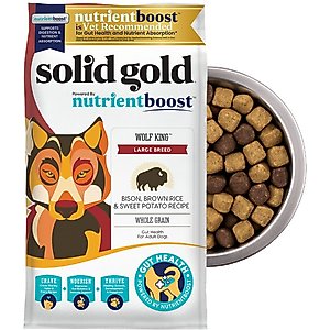 Solid Gold Large Breed Gut Health Real Bison & Brown Rice Whole Grain Dry Dog Food, 22-lb bag